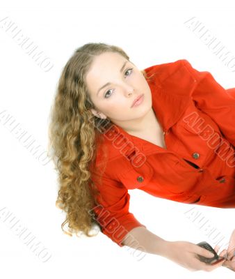 curly hair girl