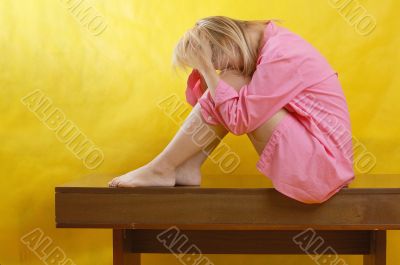 depressed woman
