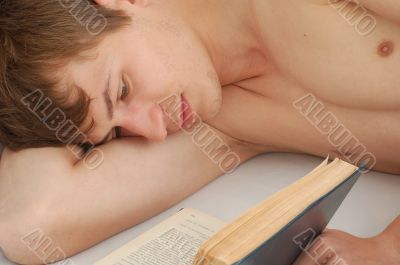 reading in a bed