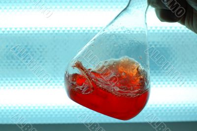 shake up red liquid