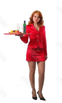 red waitress