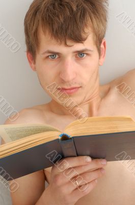 man with a book