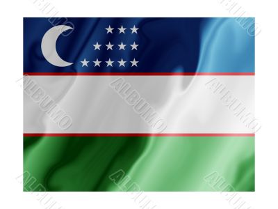 Uzbekistan fluttering