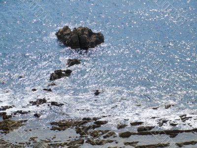Stones in the sea