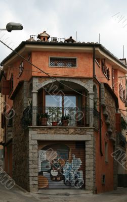 Painted house,Orgosolo,Sardinia