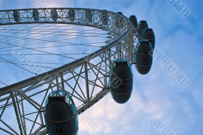London Eye against the Blue Sky