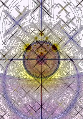 lighting effects in space.