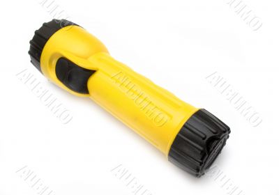 Yellow and black flashlight