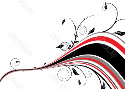 f;oral rainbow red