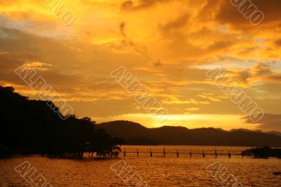yellow sunset