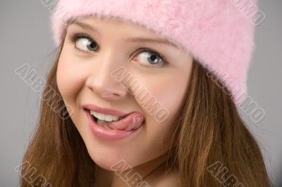 happy young woman