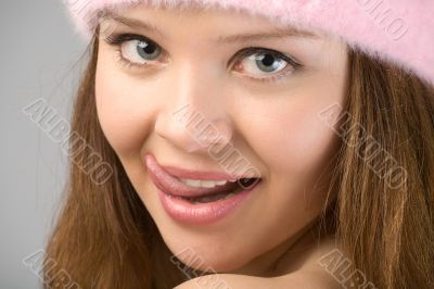 happy young woman