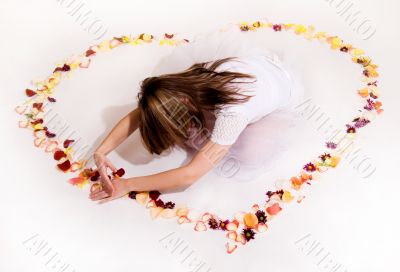 Flower`s heart