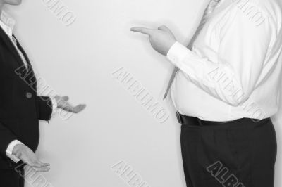 businessman blaming