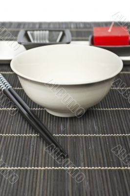 Oriental table setting