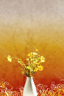 spontaneous flowers bouquet photomanipulation
