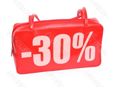 female red leather handbag #2