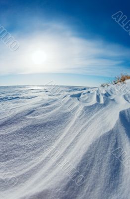 Snow dunes