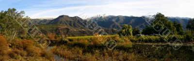Ojai Valley With Snow P1