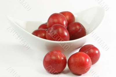 Red plums