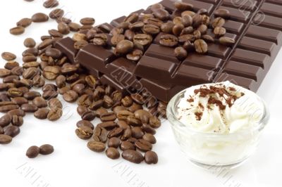 Chocolate with whipped cream