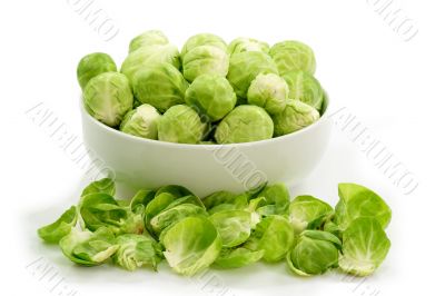 Brussels sprouts in a bowl