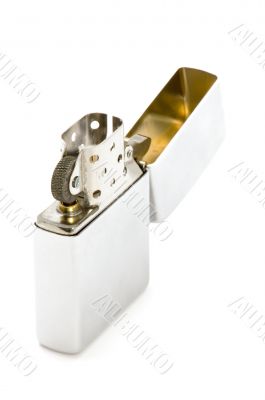Metal lighter close up