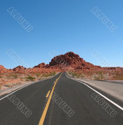Road in Valley of Fire, Nevada