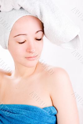 Wellness woman is dreaming