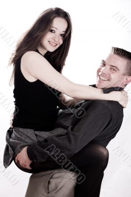 Young smiling couple