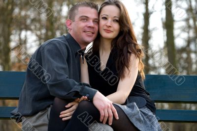 Young couple showing love