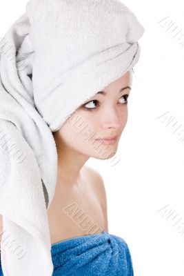 Beautiful spa woman