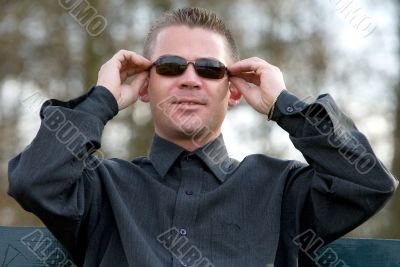Young man with sunglasses