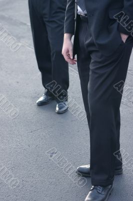 Businessmen standing
