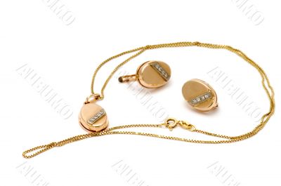 Golden pendent