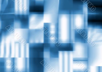 Abstract blue background of squares