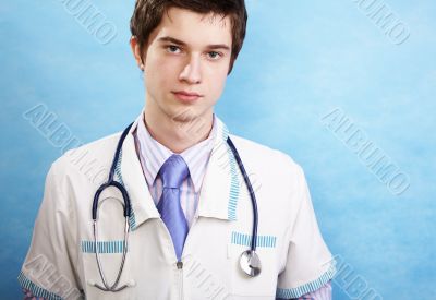 young handsome caucasian doctor