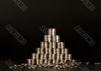 Money.Financial pyramid