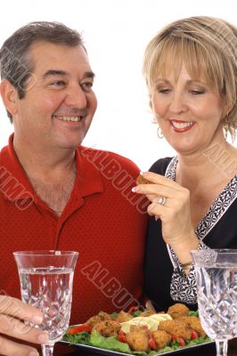 couple having appetizers