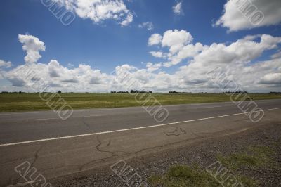 road Pampas Argentina