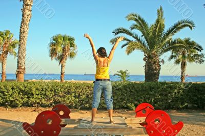 Girl and sea