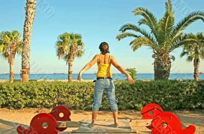 Girl and sea
