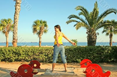 Girl and sea