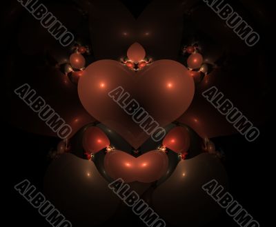 Fractal heart shape