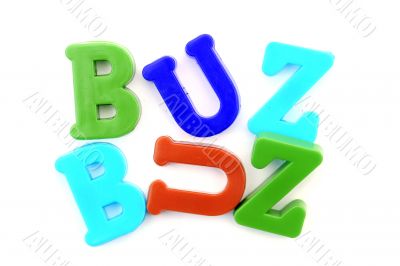 Close-up of letters. Great details !