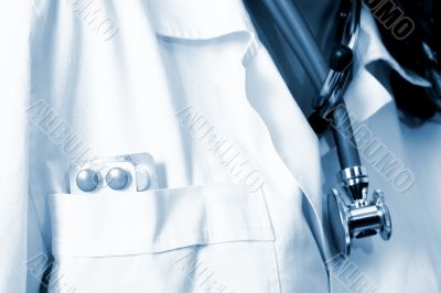 Portrait of a young doctor with stethoscope.