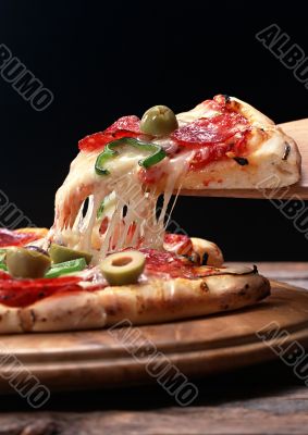 Appetizing pizza