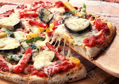 Appetizing pizza