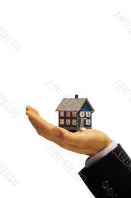 Little house in hand