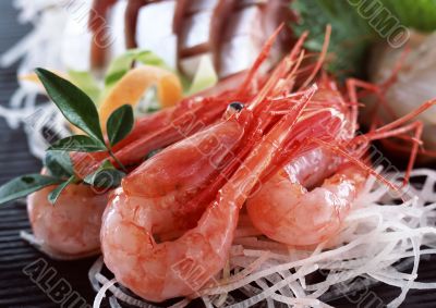 Appetizing prawn